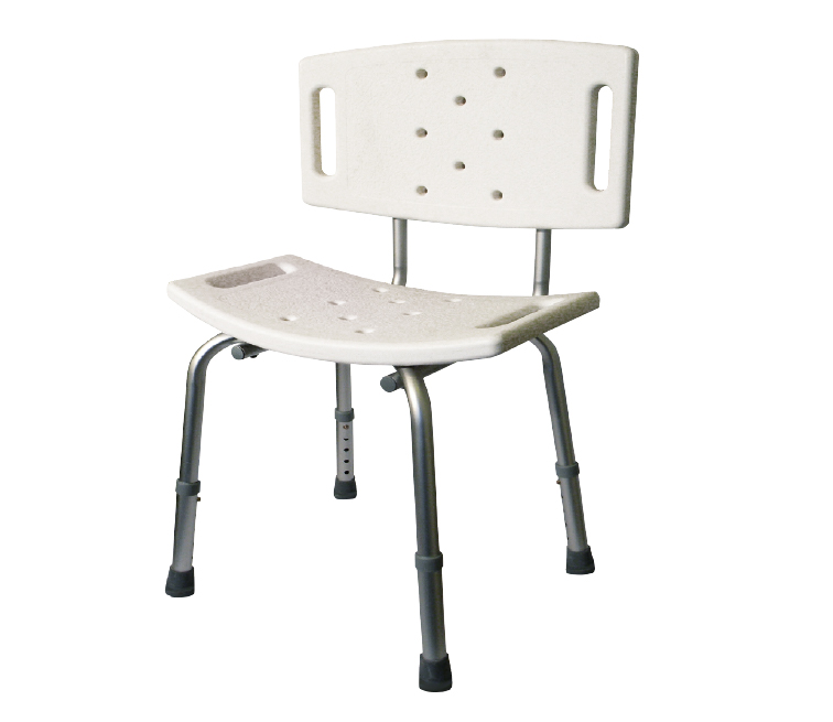 Krzesło prysznicowe z oparciem